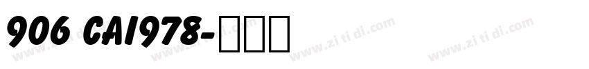 906 CAI978字体转换